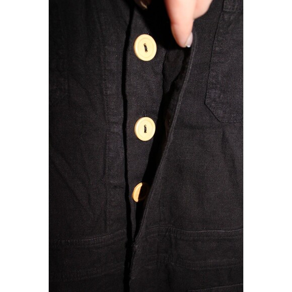 MATE THE LABEL WOMEN'S SHORT SLEEVE ORGANIC LINEN JUMPSUIT NWT $218 - Picture 7 of 12